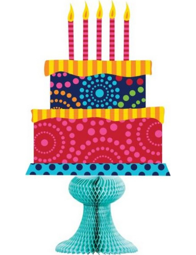 Centre de table Gâteau d'anniversaire