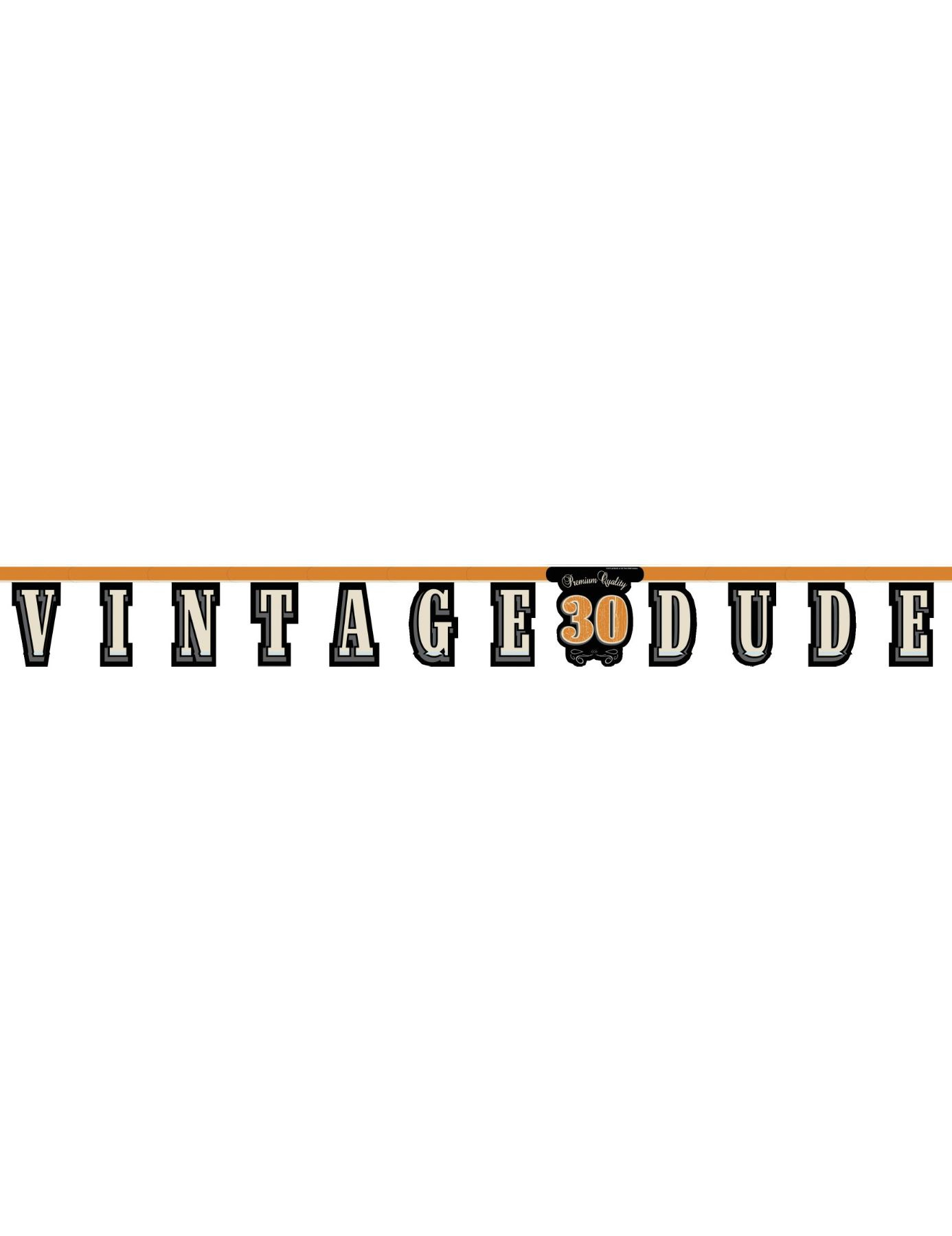 Guirlande anniversaire Vintage 30 ans