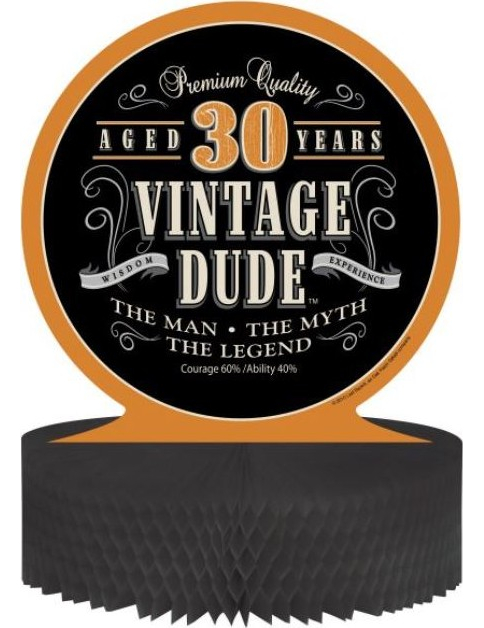 Centre de table Anniversaire Vintage 30 ans