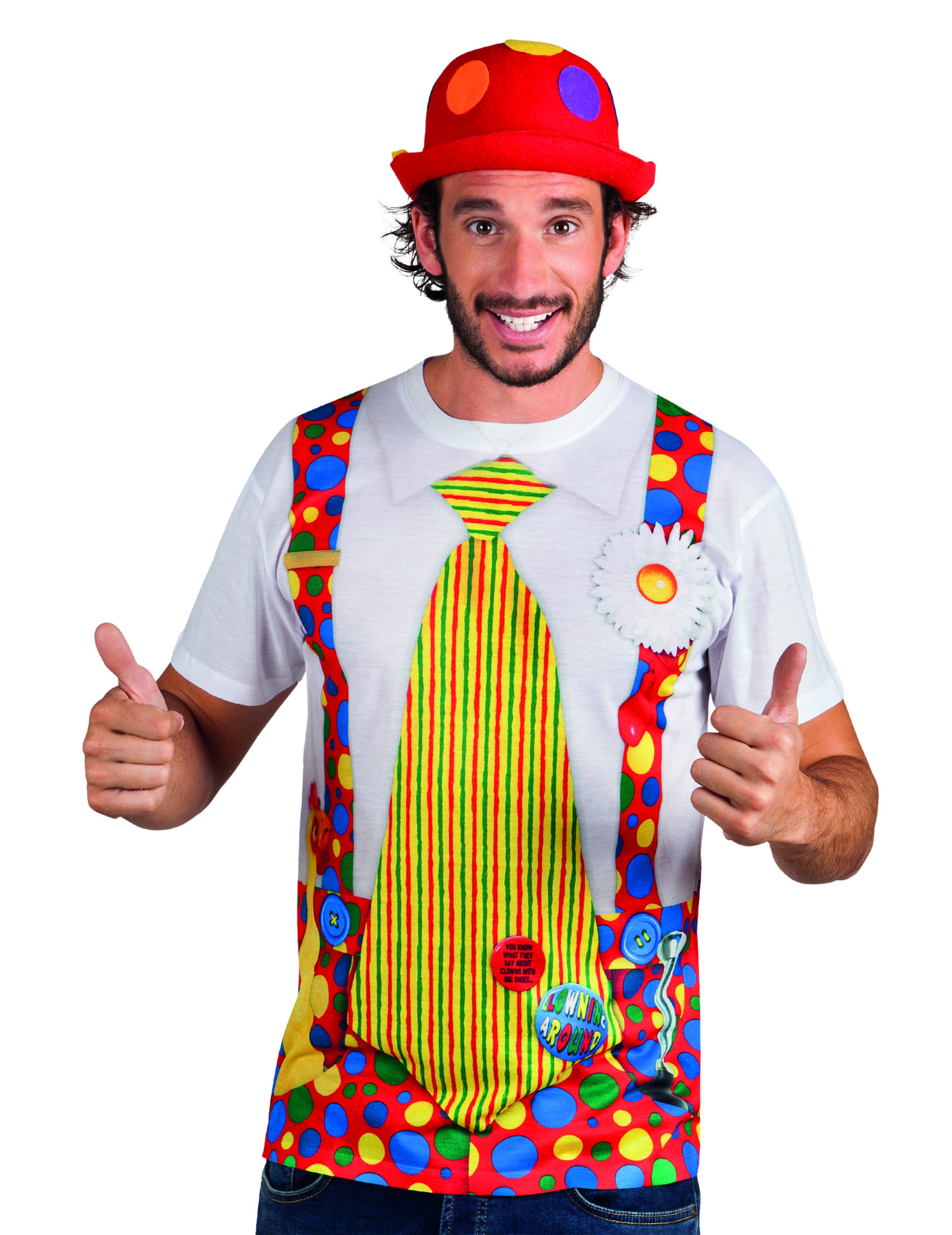 T-shirt clown adulte
