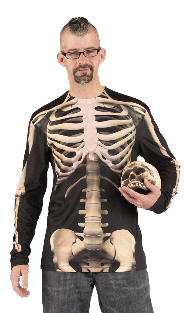 T-shirt squelette adulte Halloween