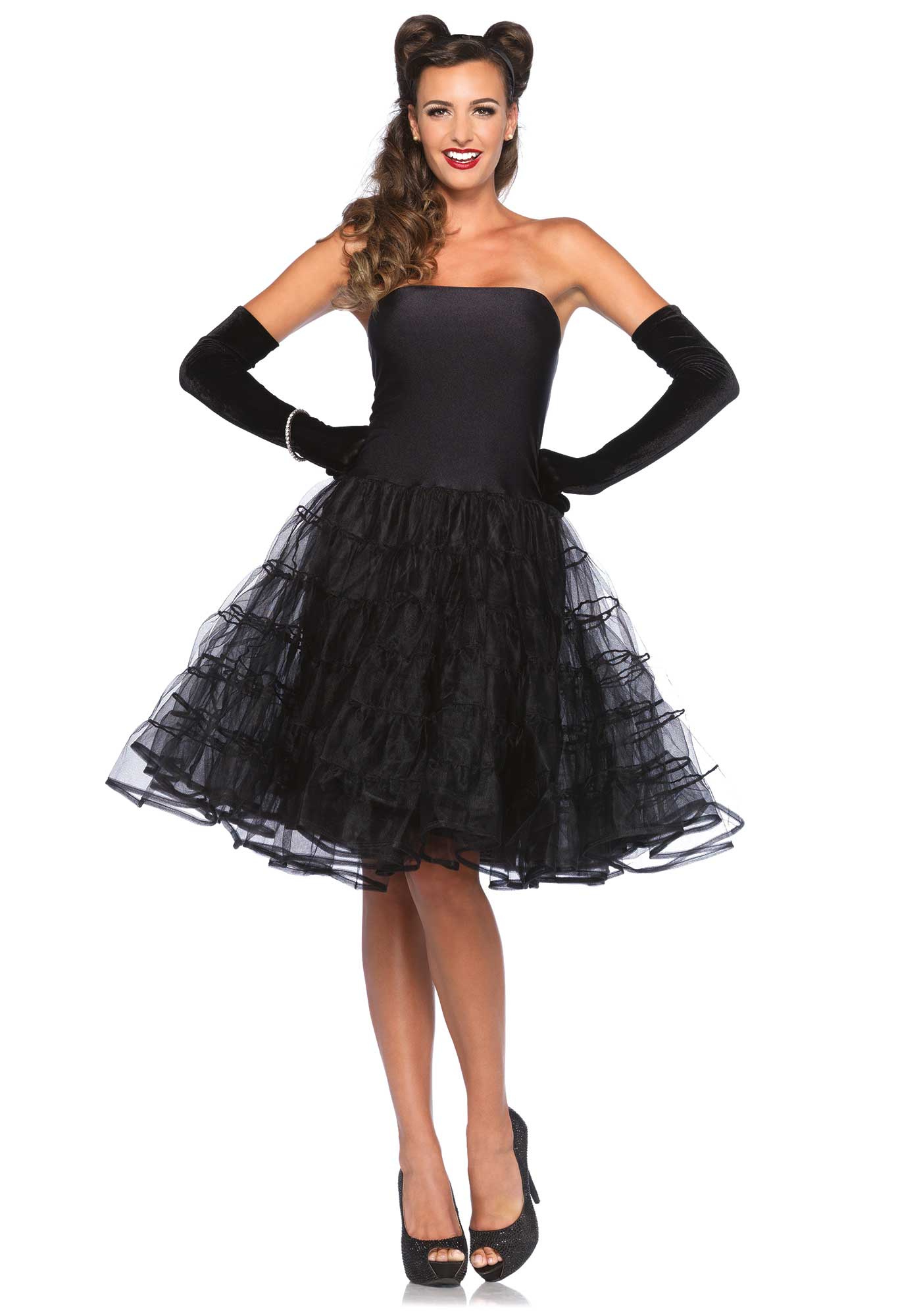 Déguisement robe noire années 50 femme