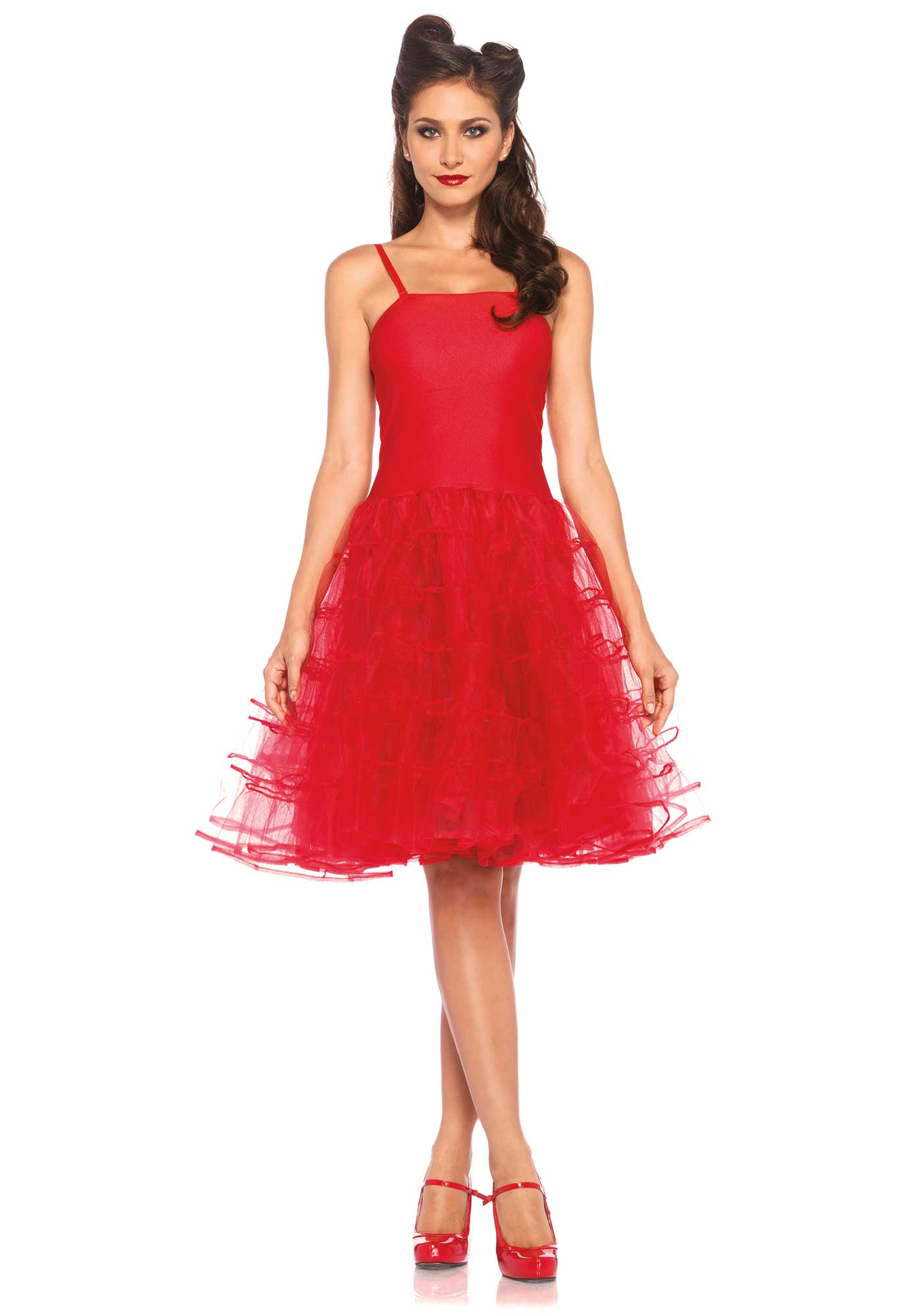Déguisement robe rouge années 50 femme