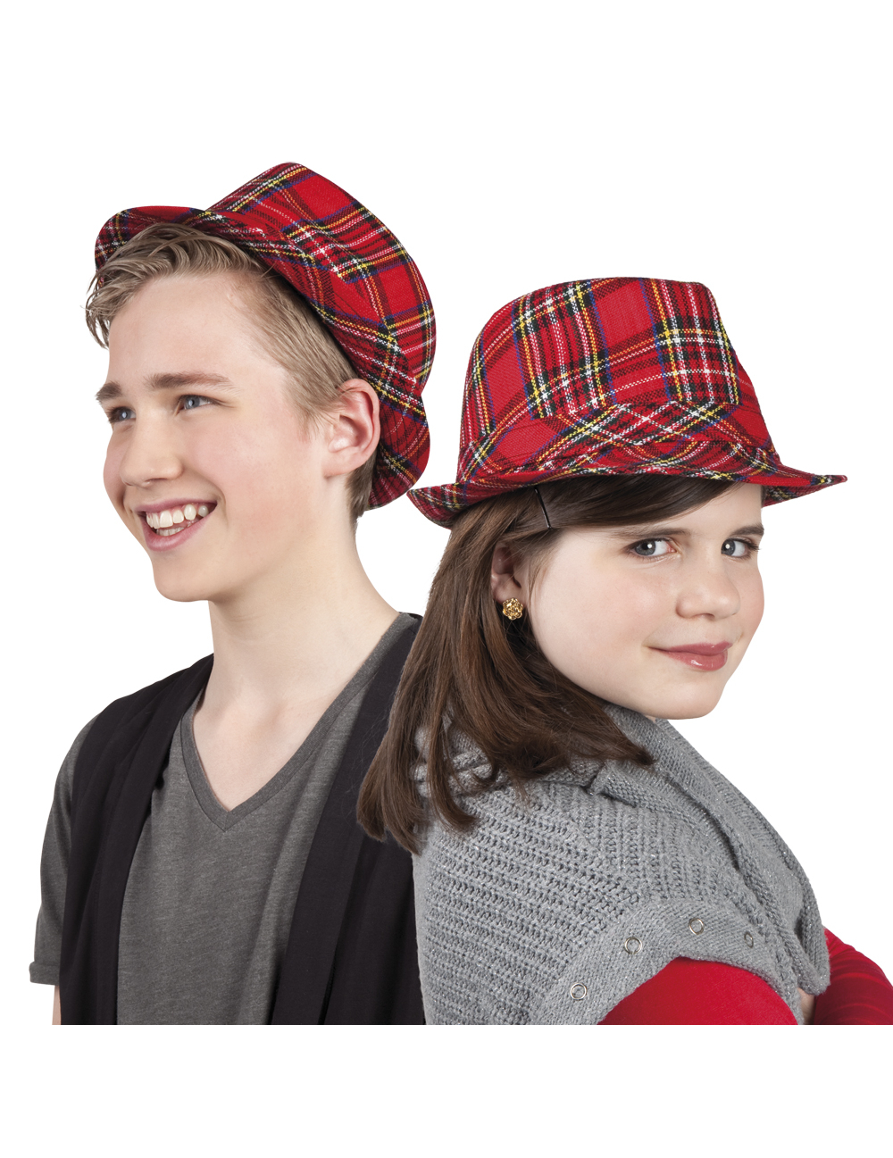 Chapeau tartan écossais enfant