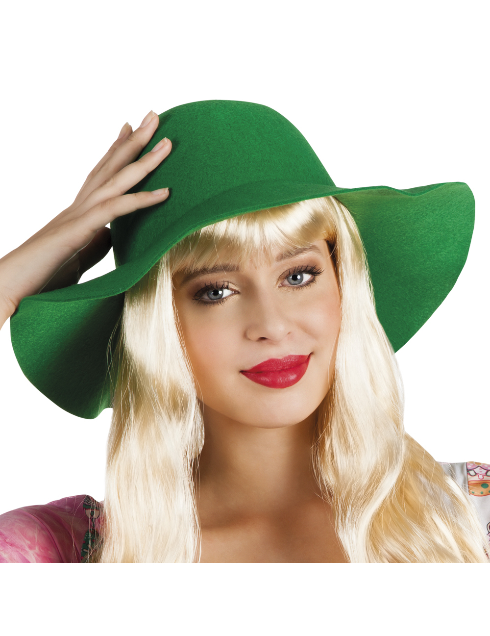 Chapeau estival vert femme