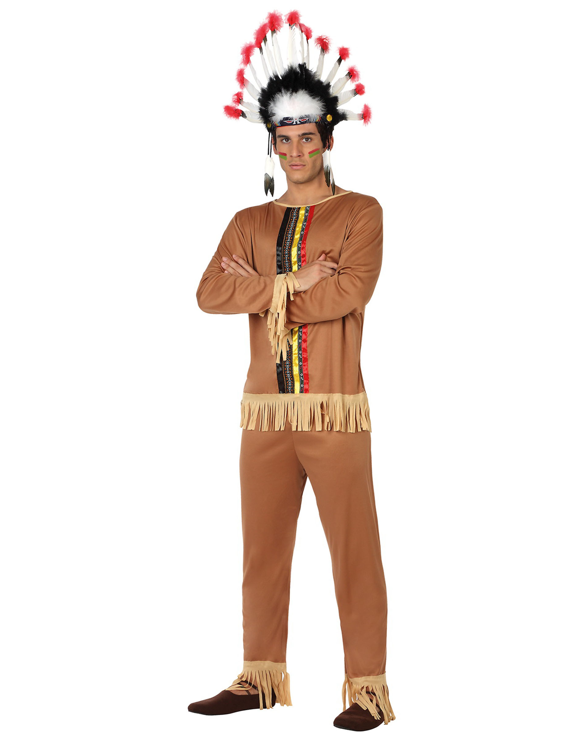 Déguisement indien marron clair homme