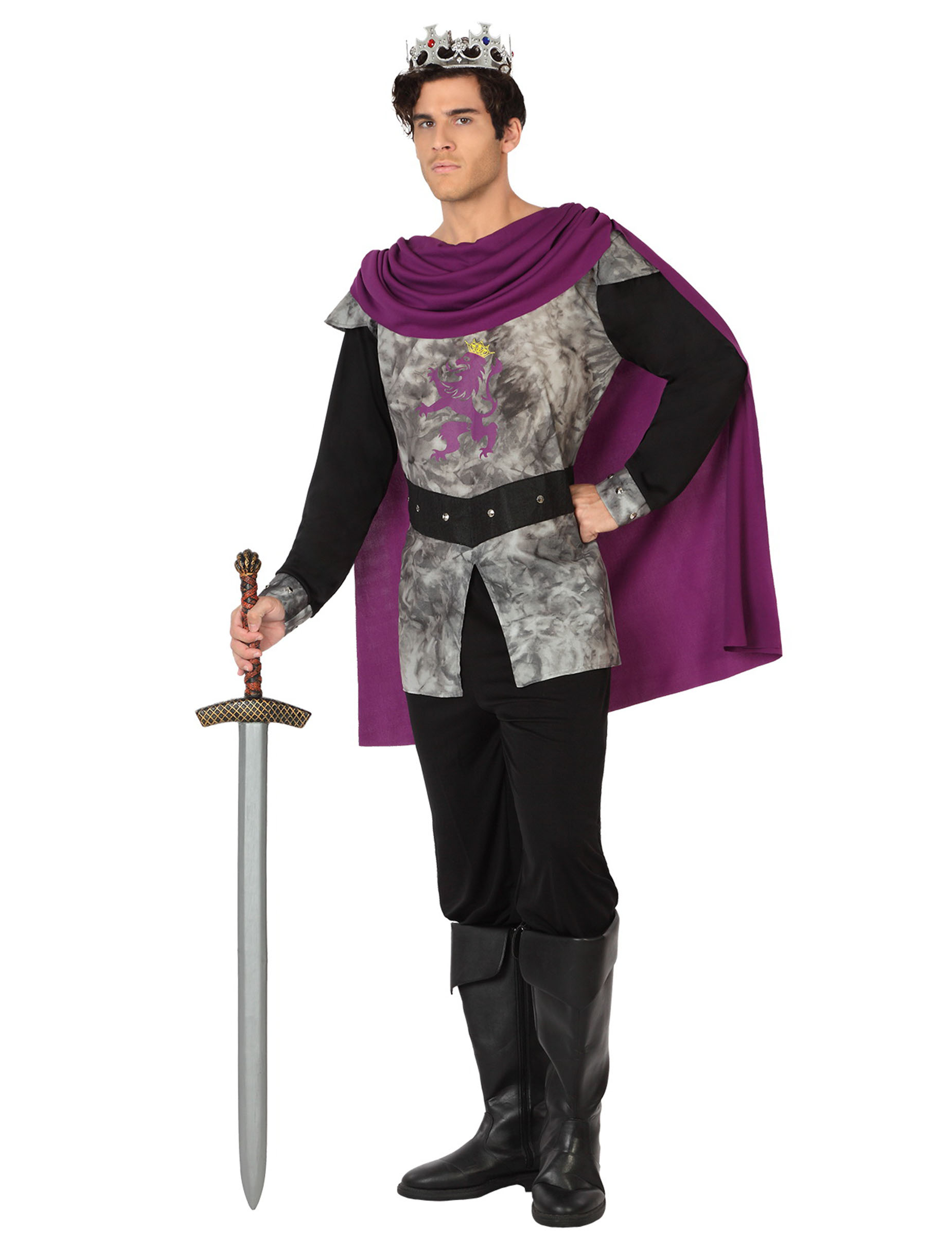 Déguisement noble chevalier lion homme