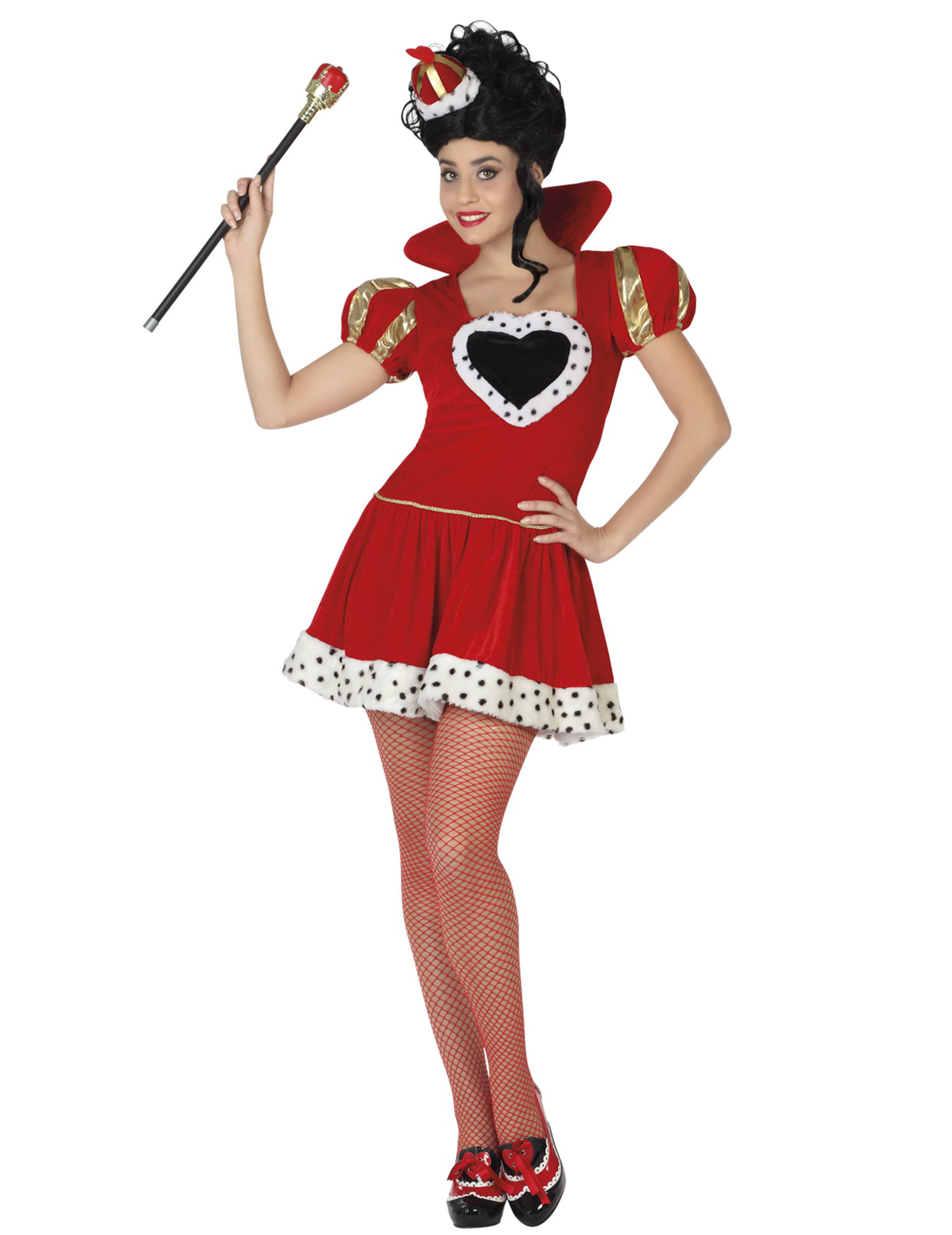 Déguisement reine de coeur femme