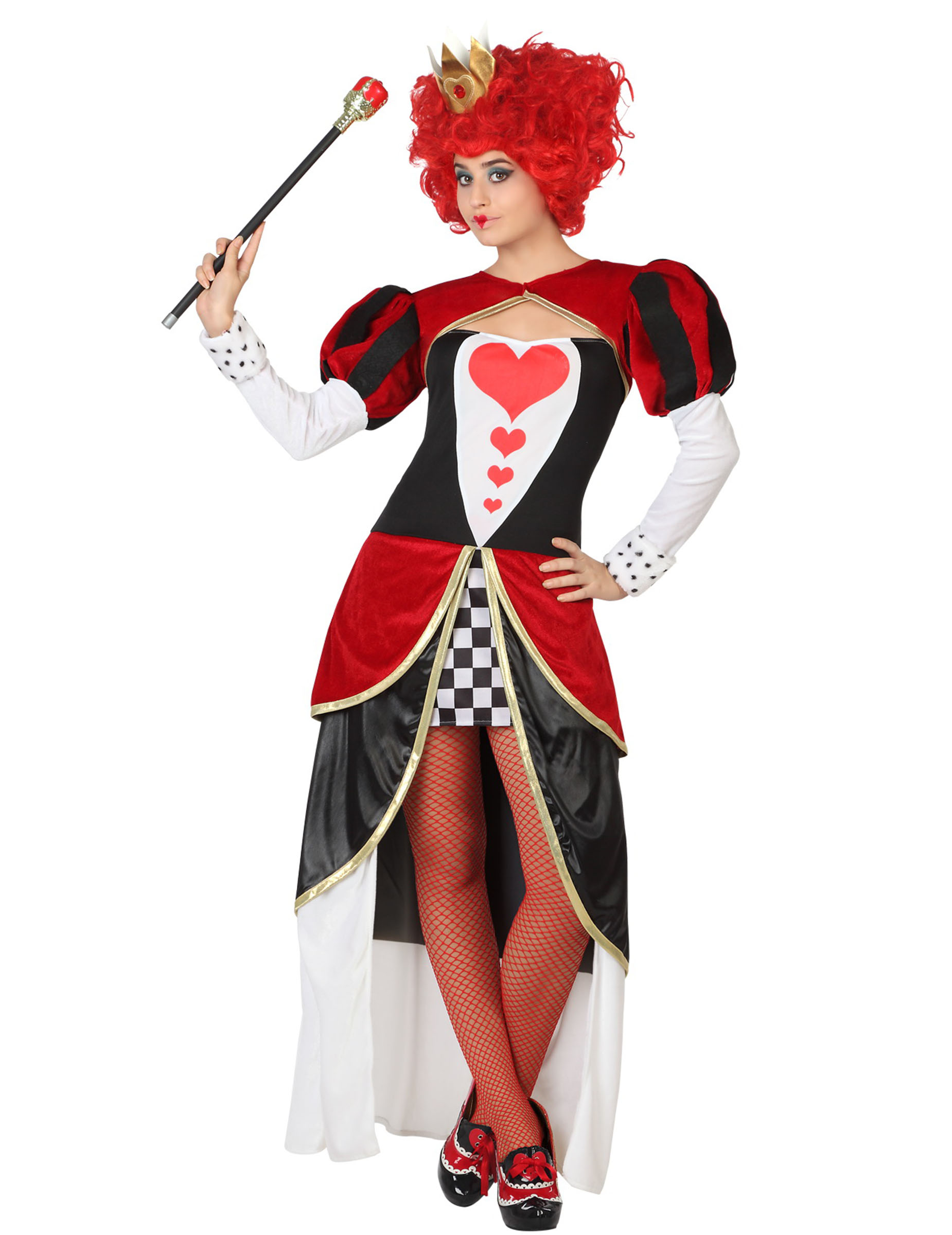 Déguisement reine de coeur femme