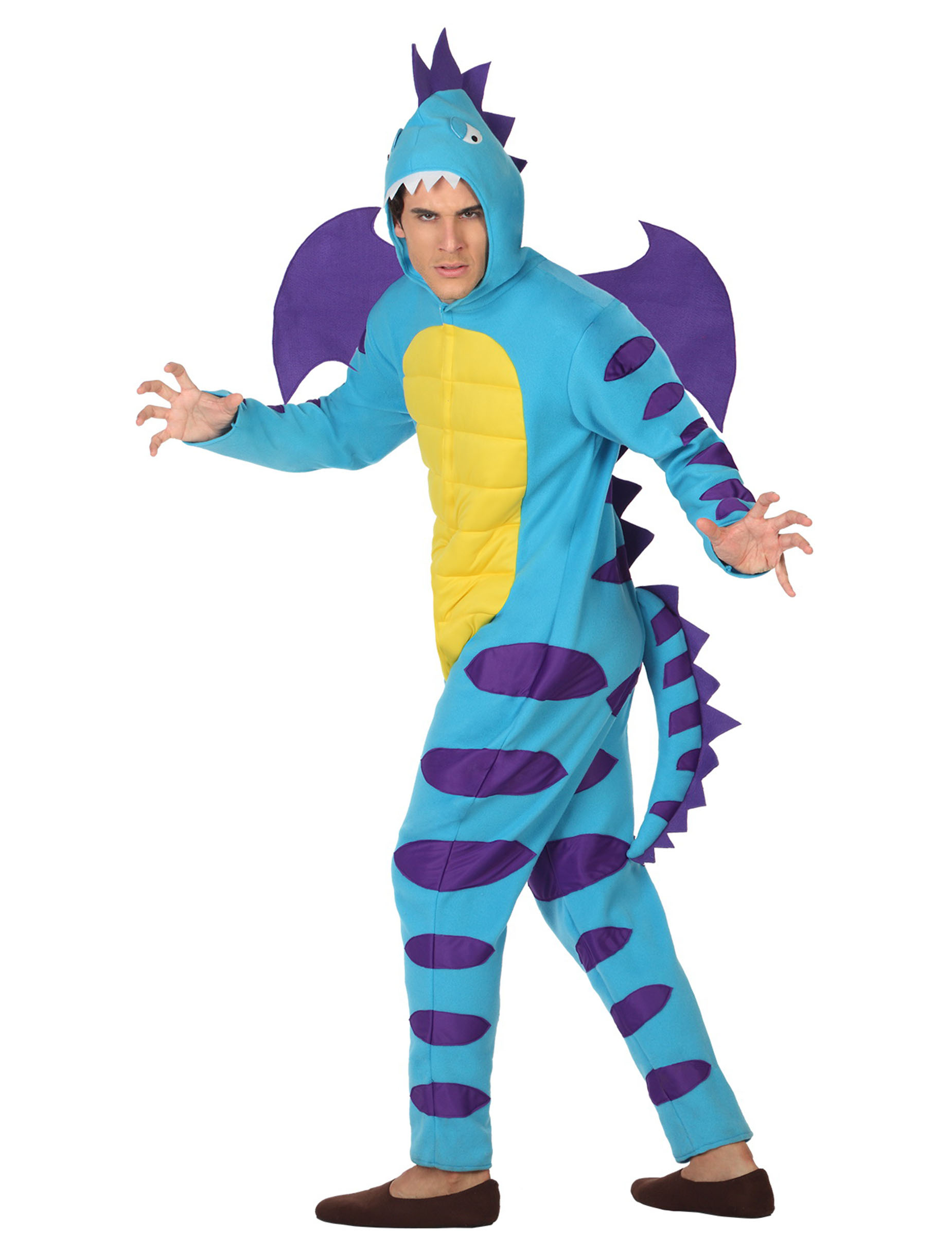 Déguisement dragon bleu homme