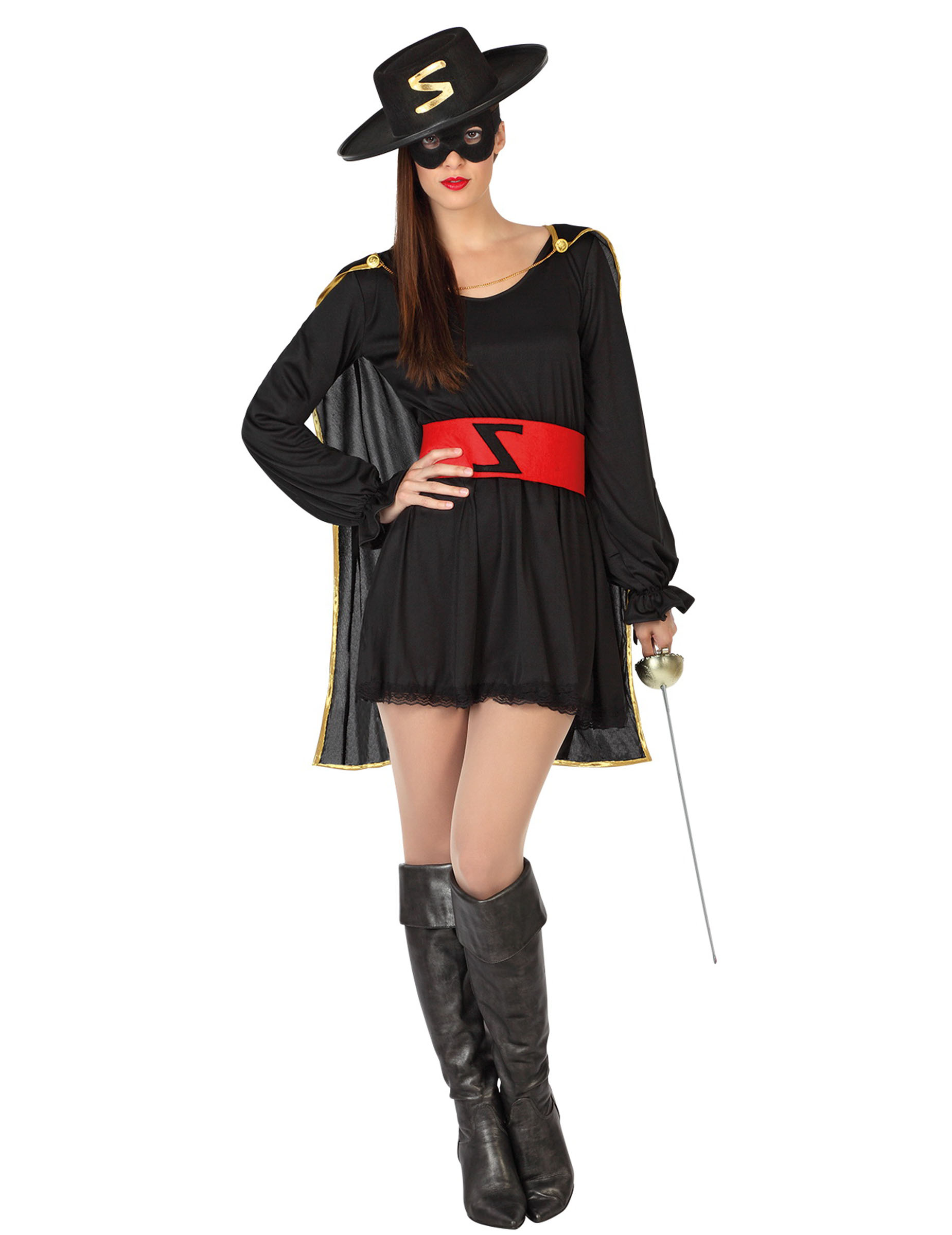 Déguisement bandit masqué femme
