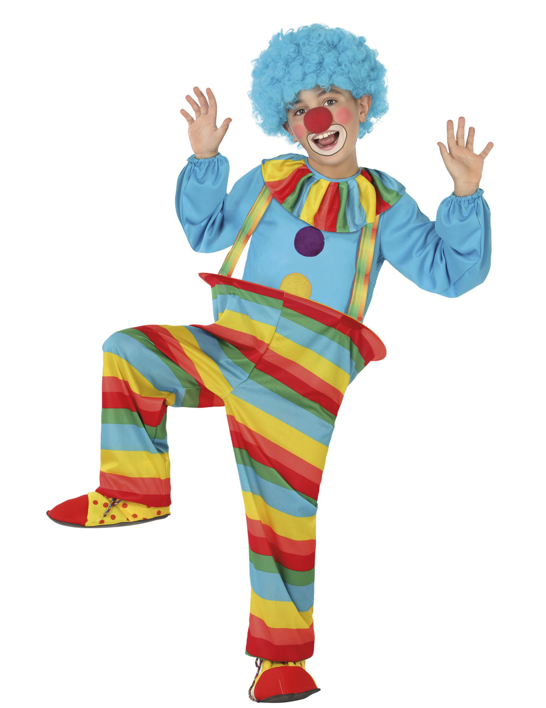 Déguisement clown à rayures garçon