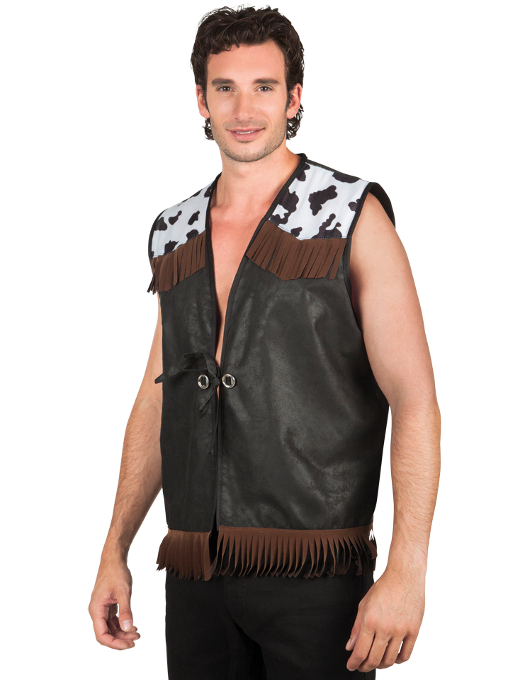 Veste western noire homme