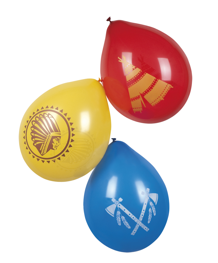 6 Ballons indiens 25 cm