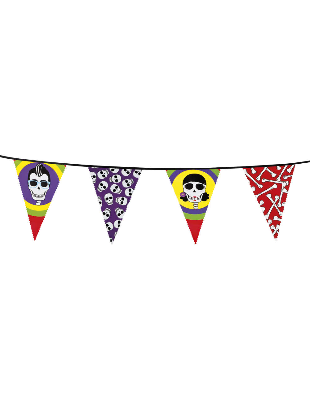 Guirlande fanions Día de los muertos 6 m