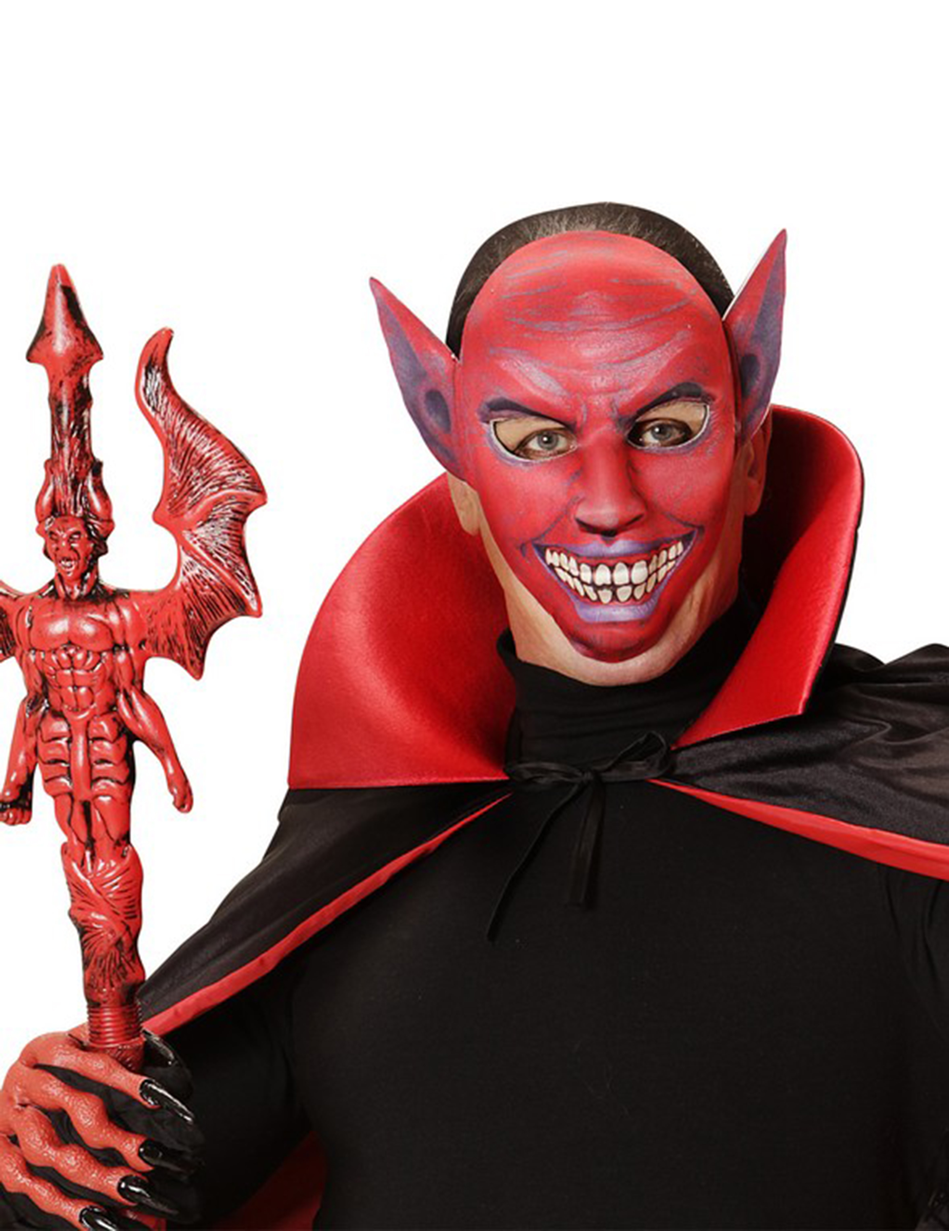 Masque démon rouge adulte Halloween