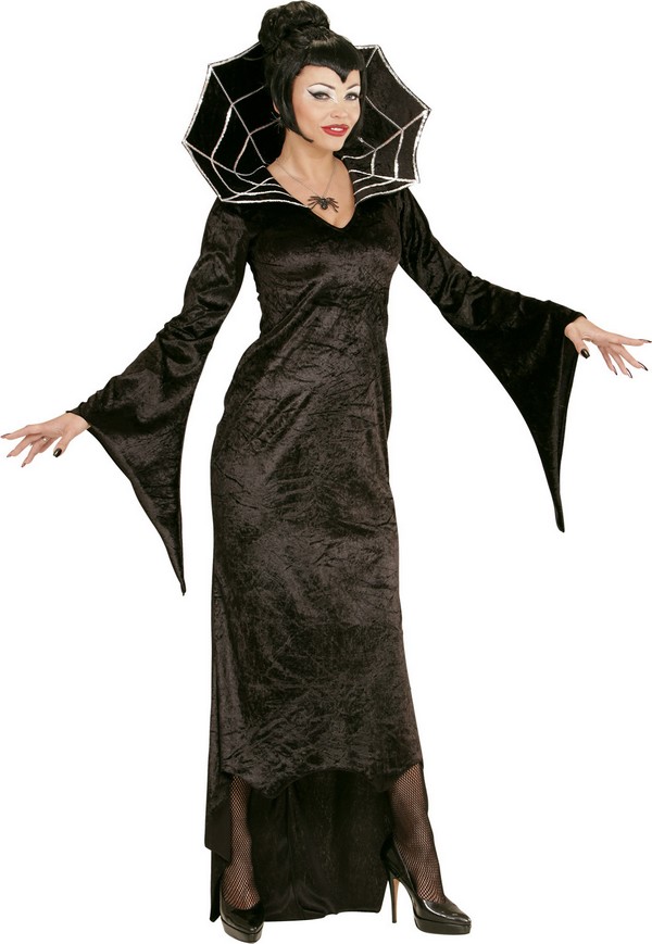Déguisement comtesse araignée noire femme Halloween