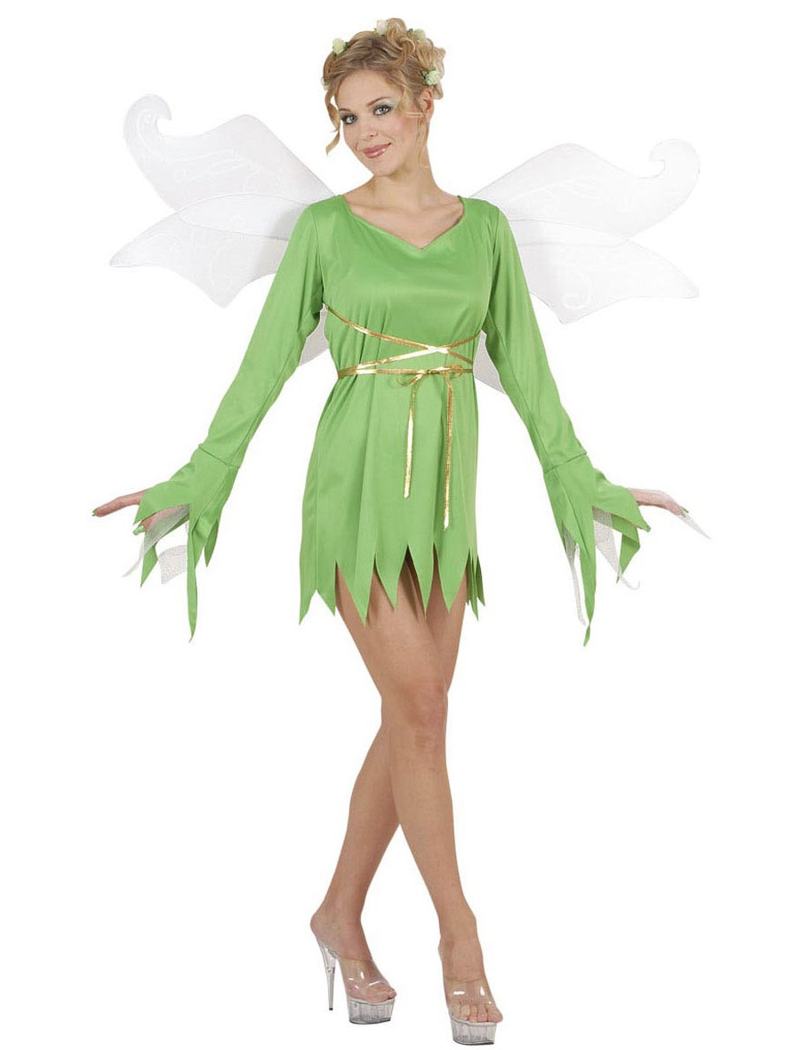 Déguisement nymphe verte de la forêt femme
