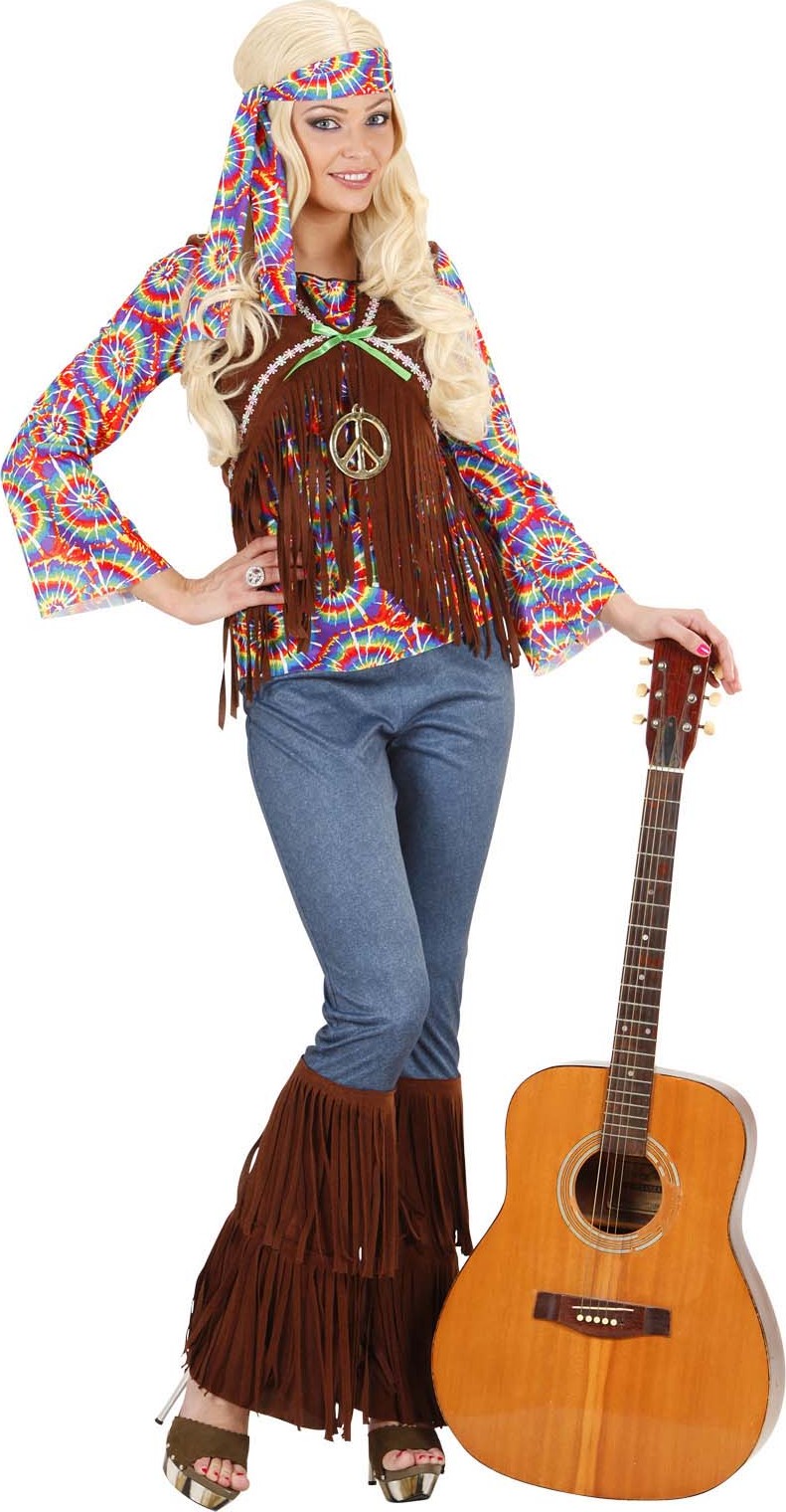 Déguisement hippie psychédélique femme