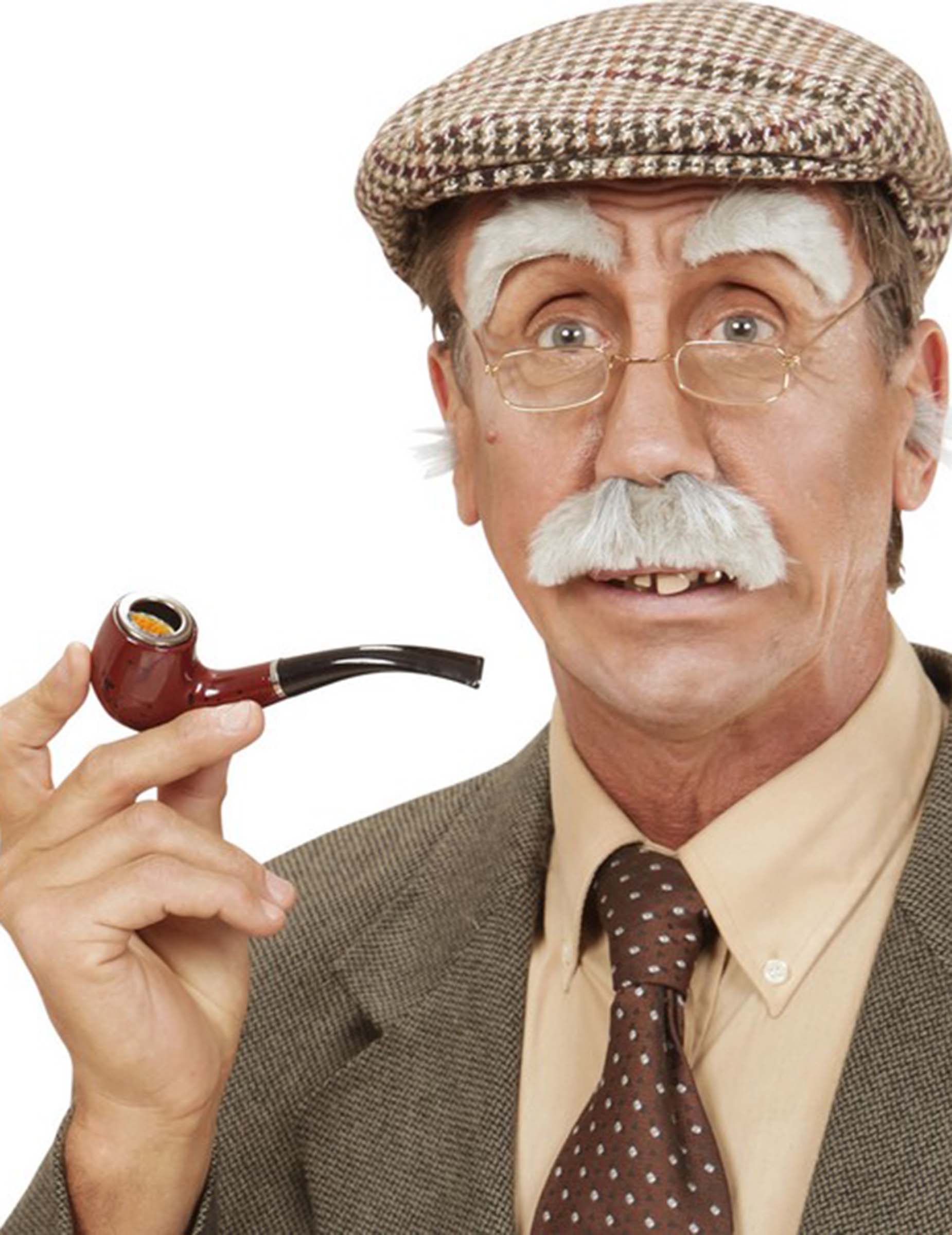 Moustache et sourcils vieillard adulte