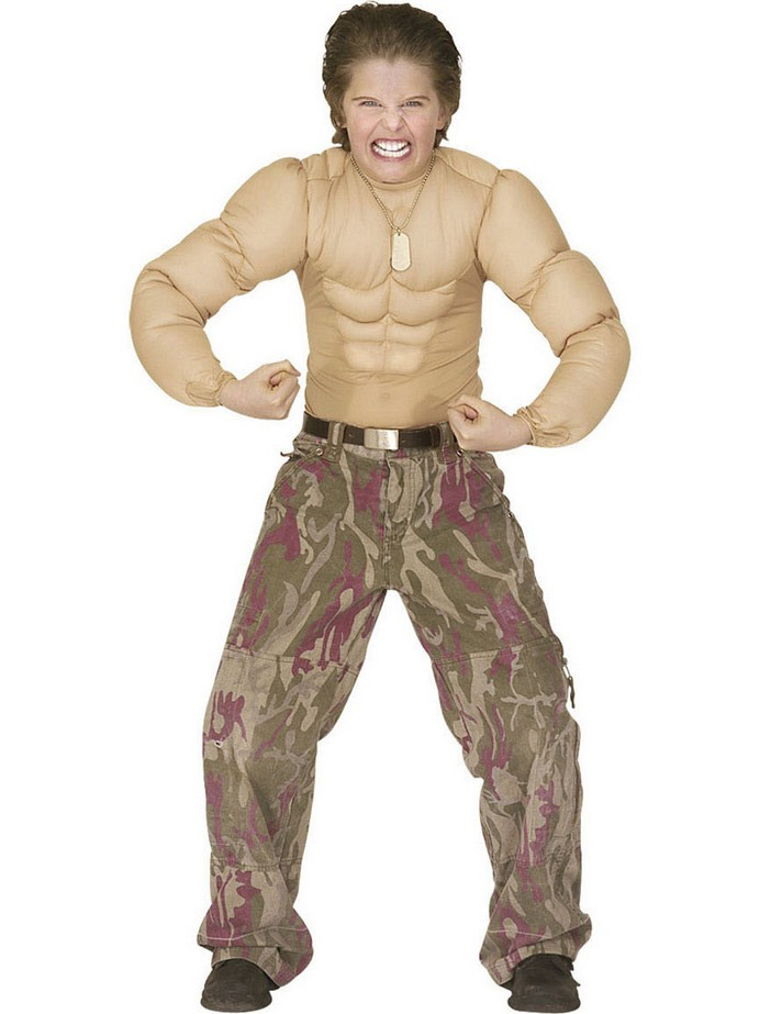 Faux torse musclé enfant