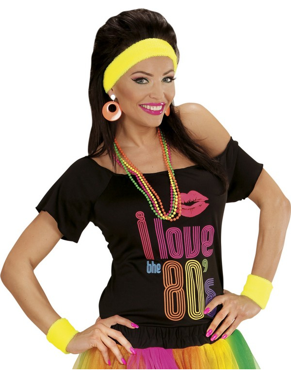 Bandeaux jaunes fluo adulte