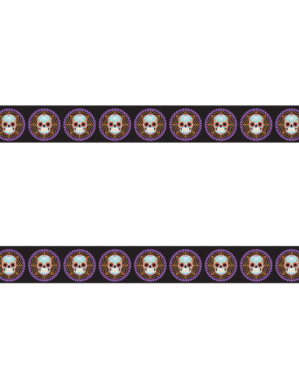 Nappe plastique Dia de los muertos 135 X 260 cm