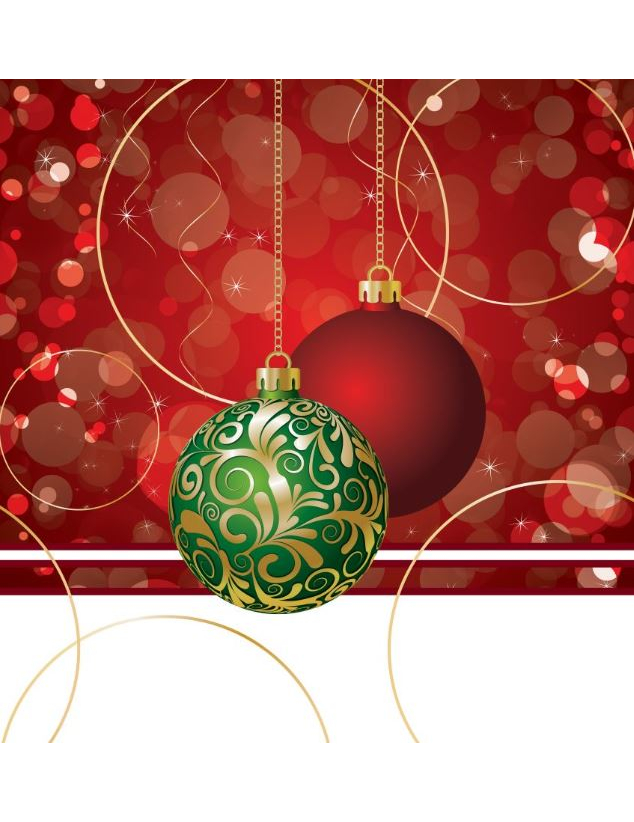 Nappe plastique Boules décorées 135 X 260 cm Noël