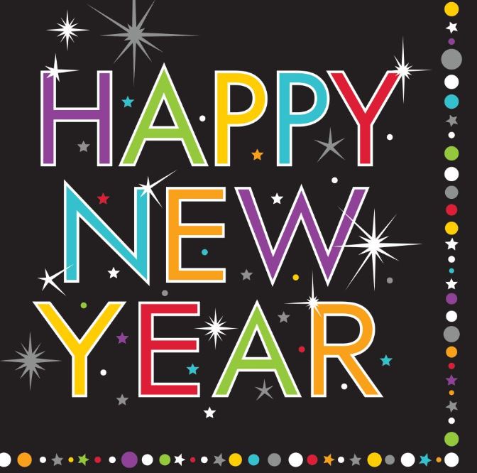 16 Petites Serviettes en papier Happy New Year