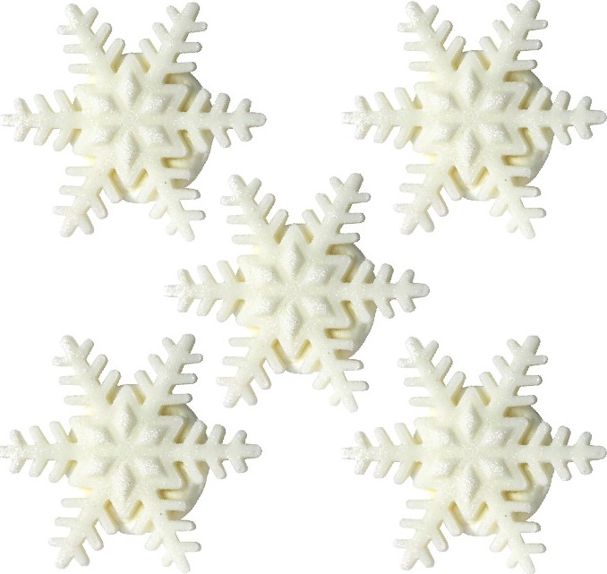 5 Mini Flocons de neige Noël