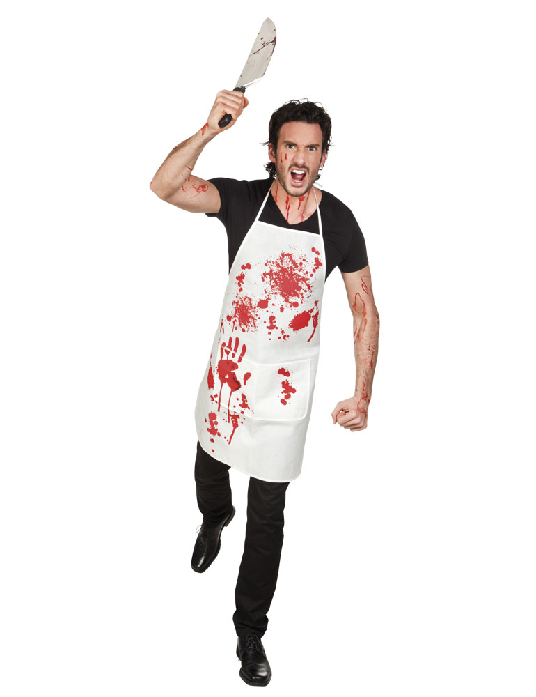 Tablier ensanglanté boucher adulte Halloween