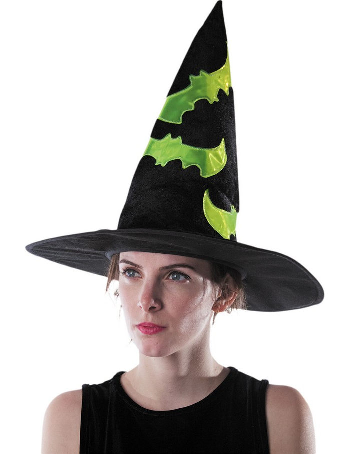 Chapeau sorcière réfléchissant adulte Halloween