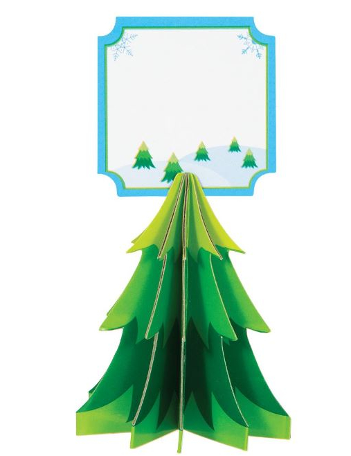 4 Marque-places sapin Noël