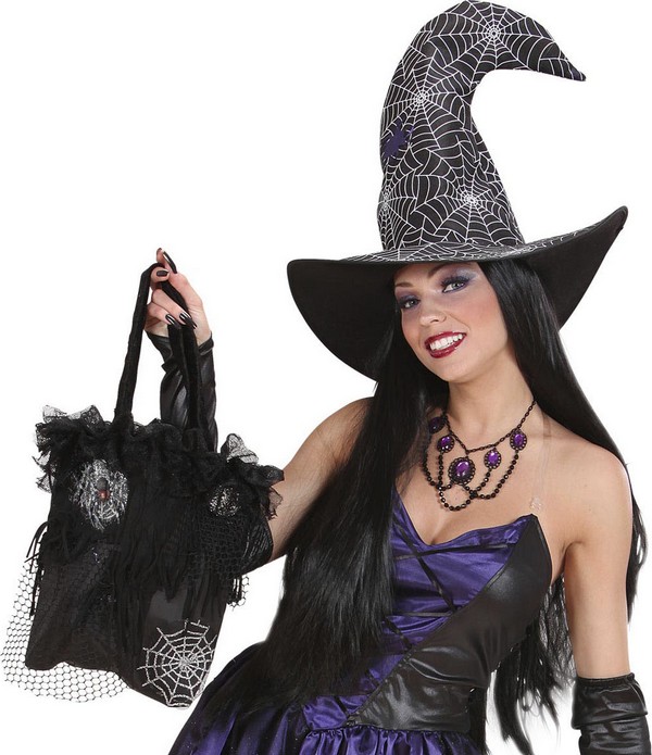 Sac à main toiles d'araignées Halloween