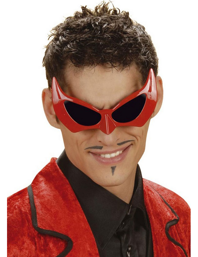 Lunettes diable rouge adulte Halloween