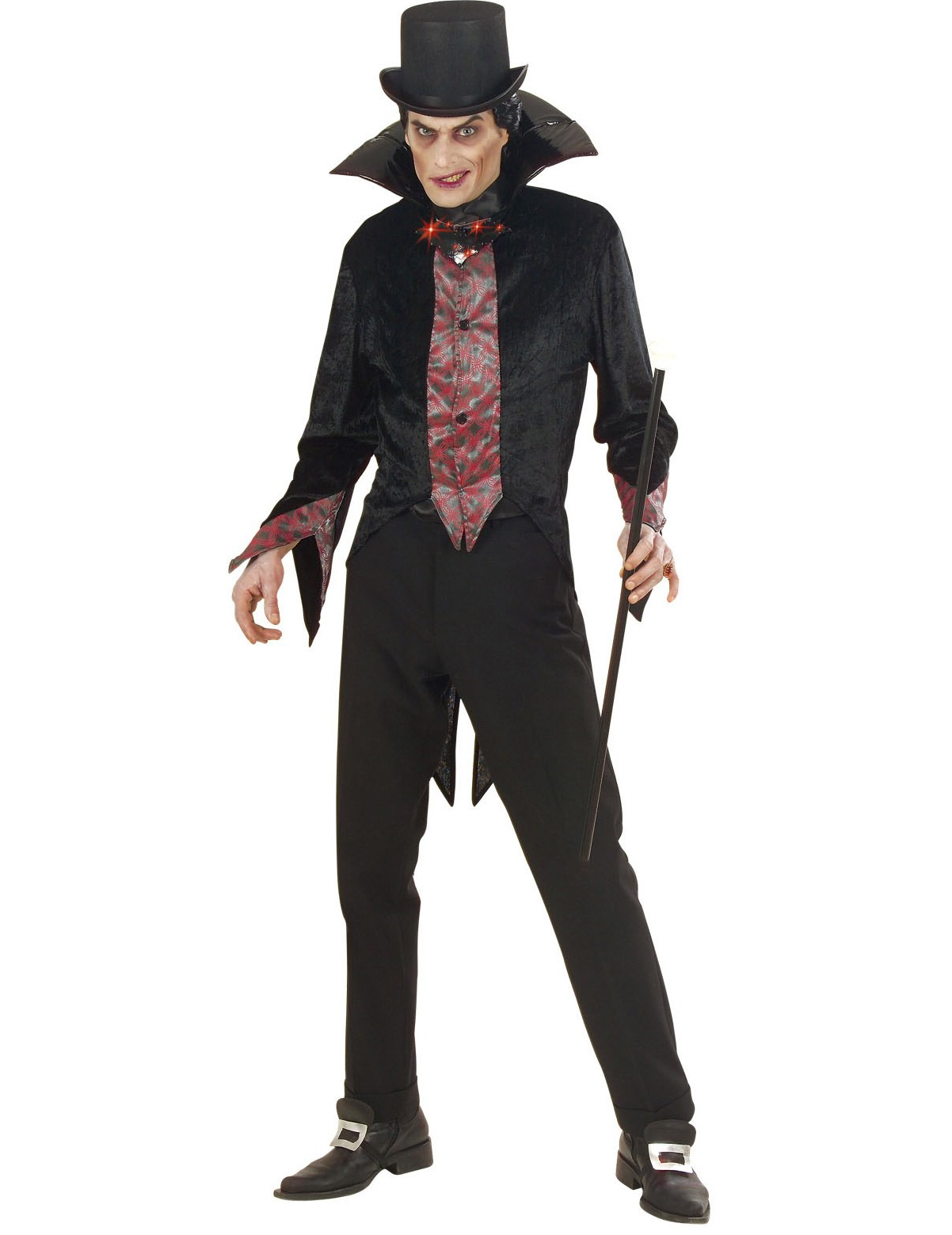 Déguisement vampire noeud lumineux homme Halloween