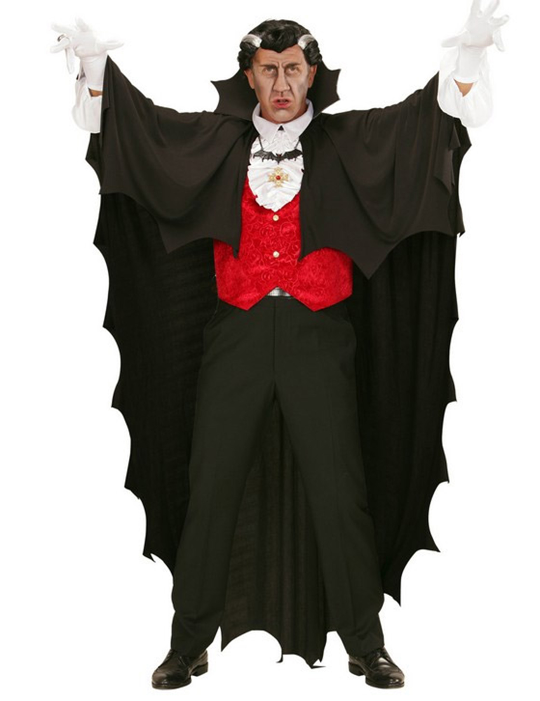 Cape vampire noire 150 cm Halloween