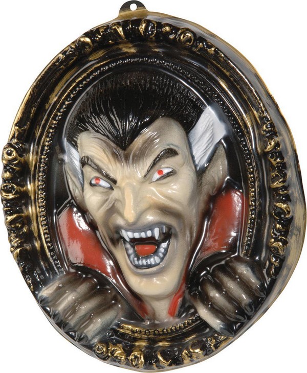 Décoration murale tableau vampire 3D 37 x 43 cm Halloween