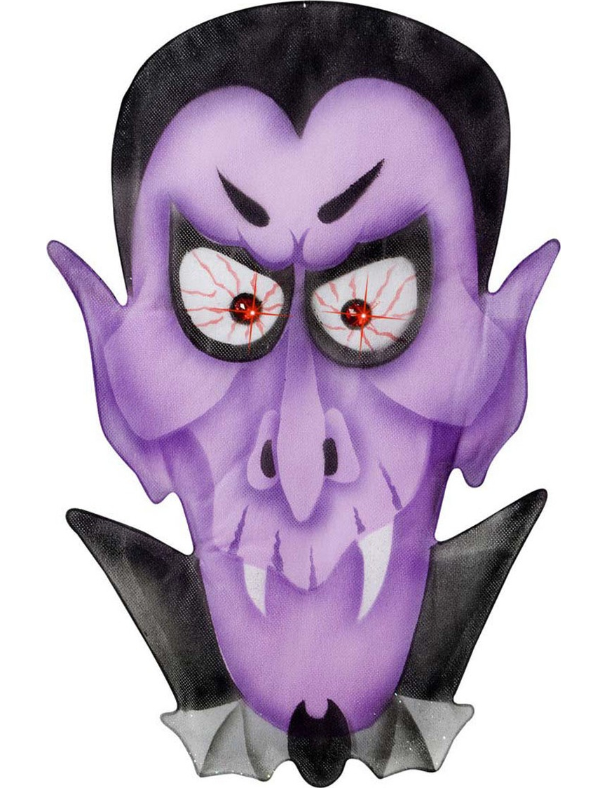 Décoration vampire violet 36 x 57 cm Halloween