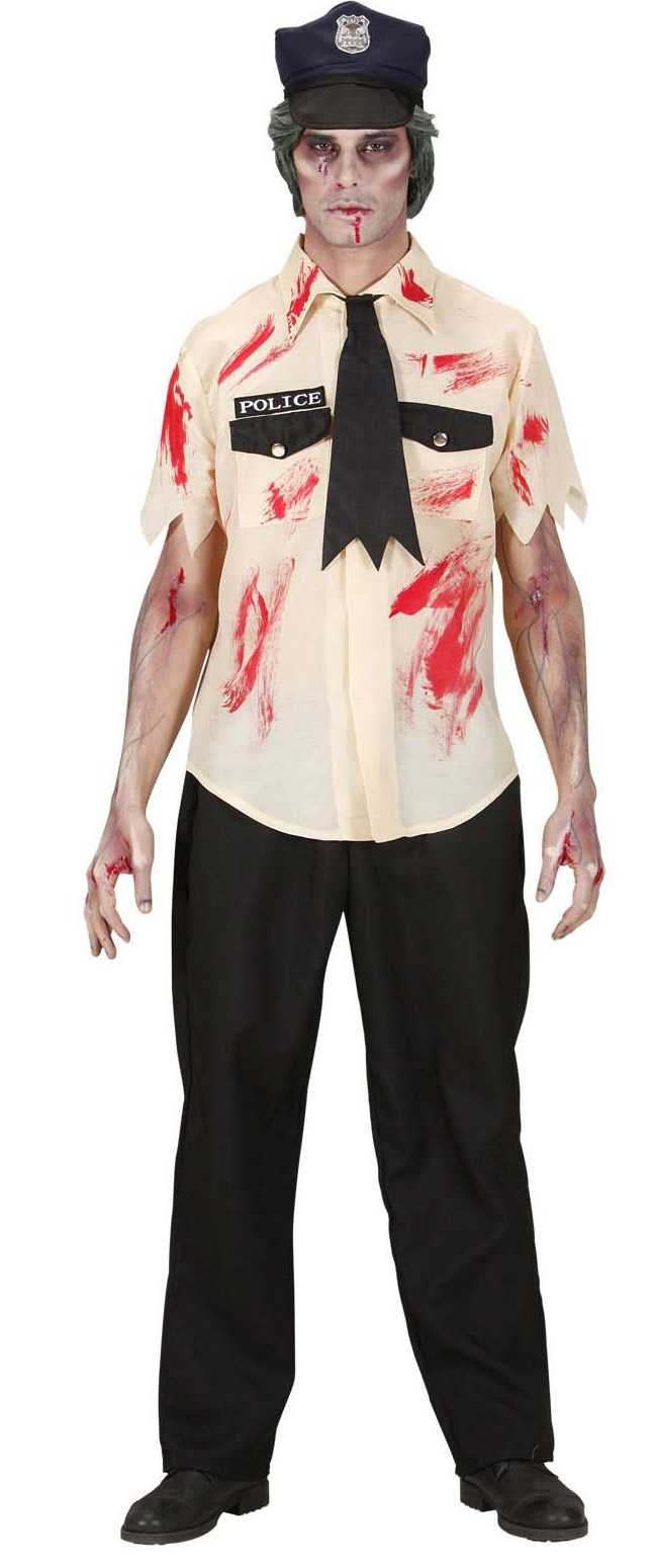 Déguisement zombie policier homme Halloween