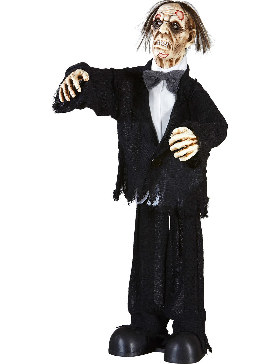Décoration marié zombie animée, lumineuse et sonore 75 cm Halloween