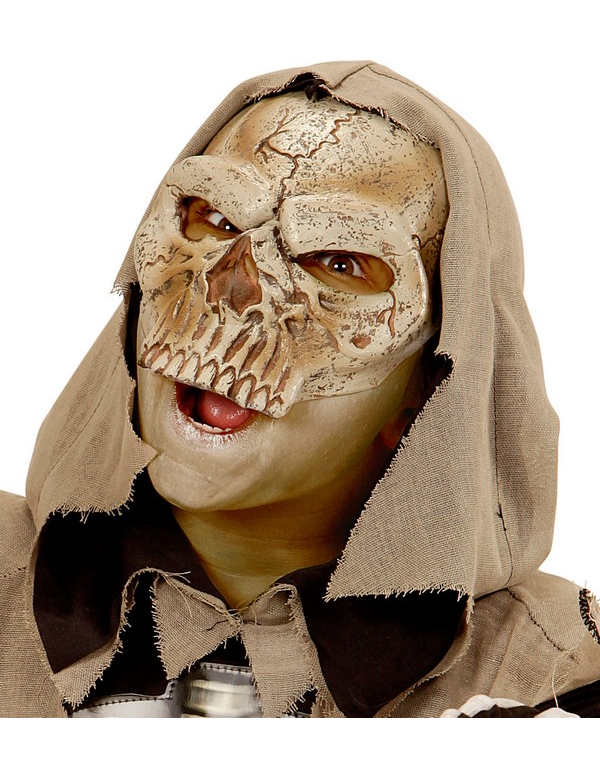 Demi masque squelette enfant Halloween