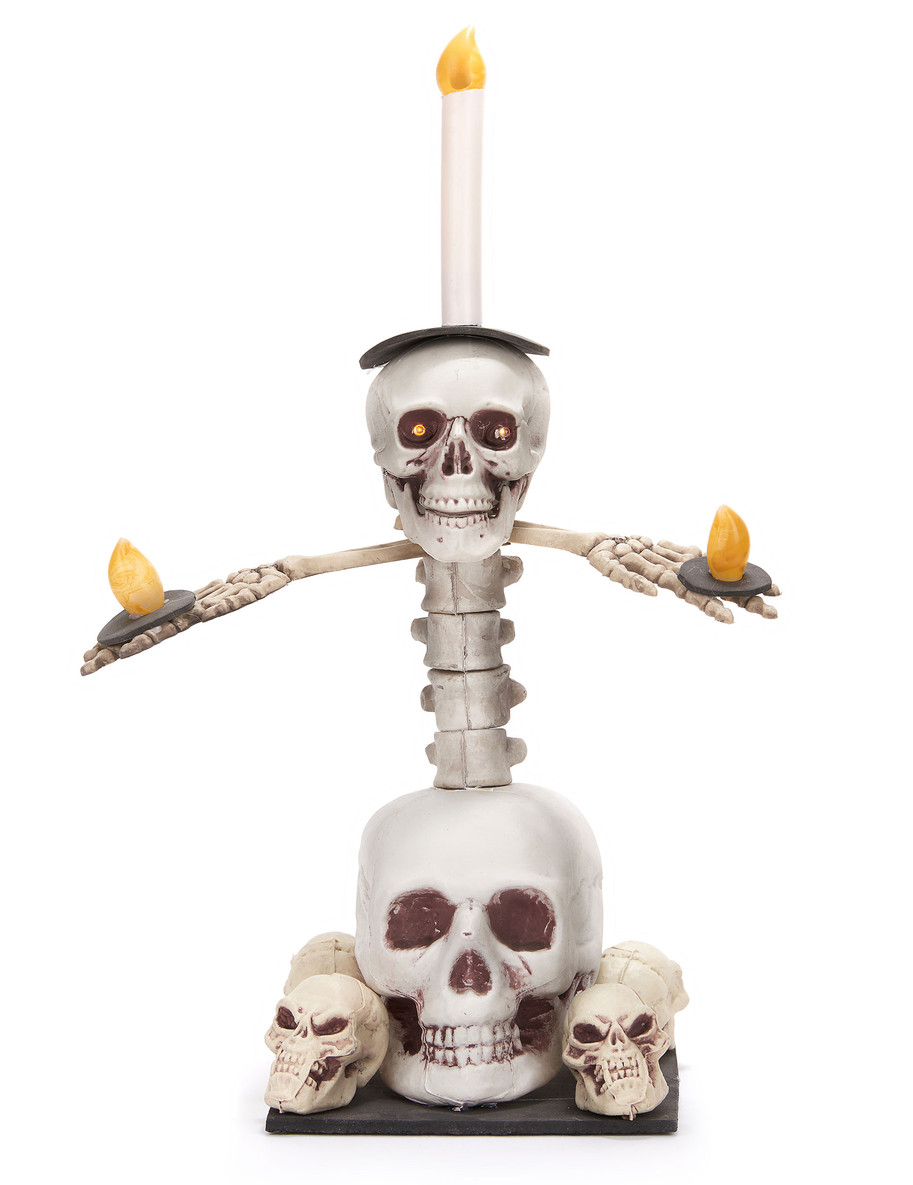 Chandelier lumineux têtes de mort 55 x 40 cm Halloween