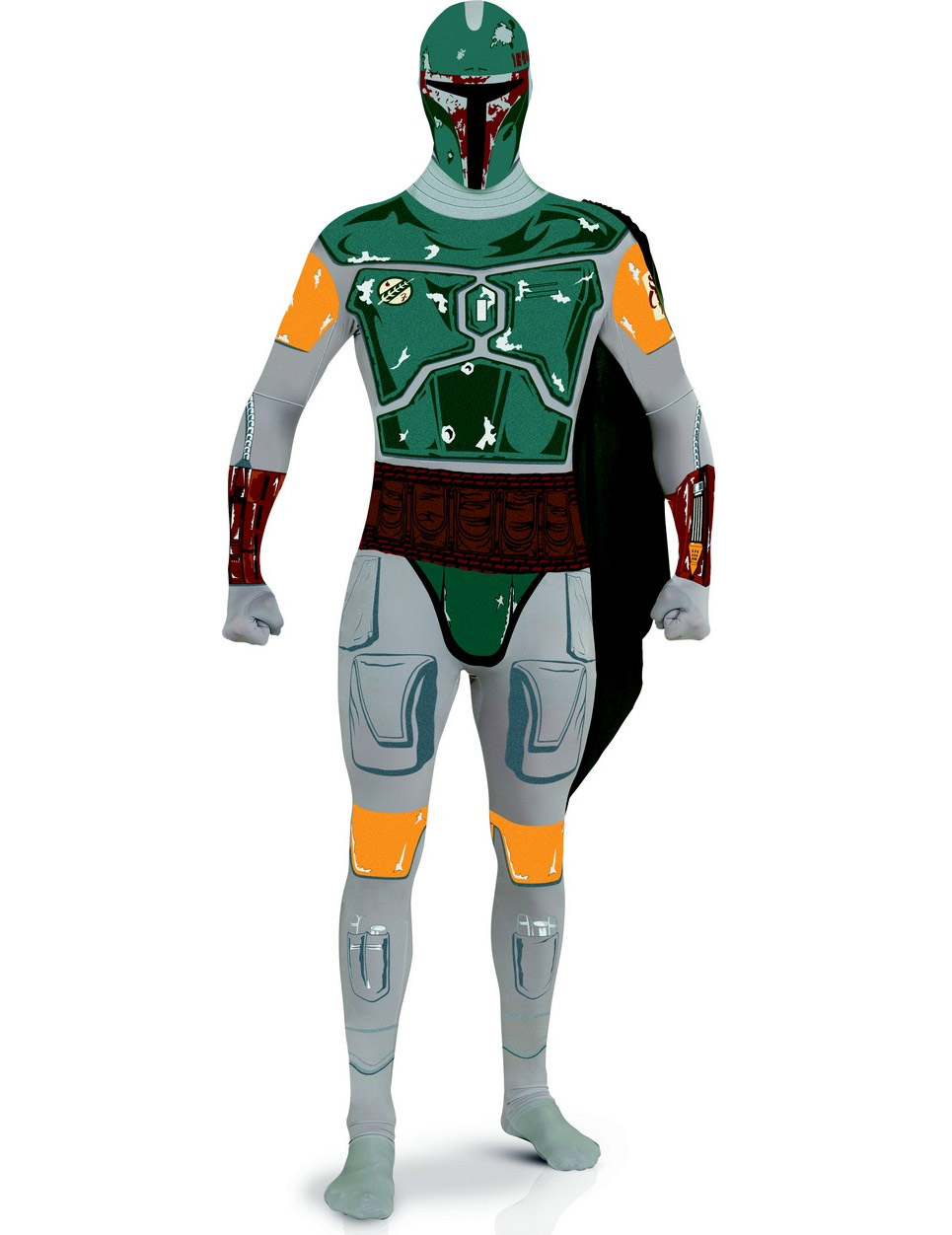 Déguisement seconde peau Boba Fett Star Wars adulte