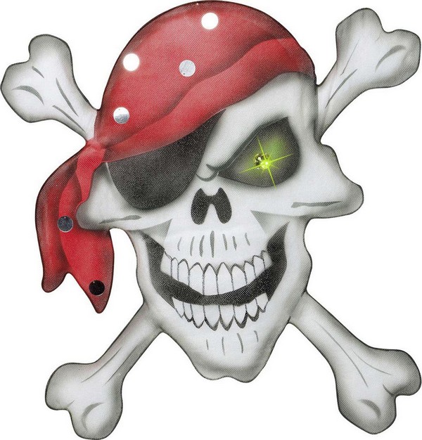 Décoration pirate 49 x 49 cm