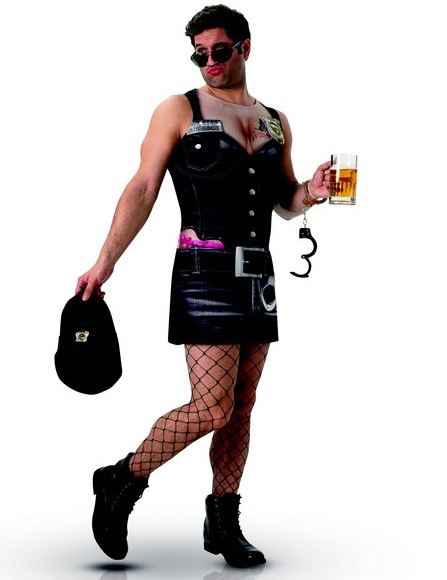 Déguisement humoristique policière coquine homme