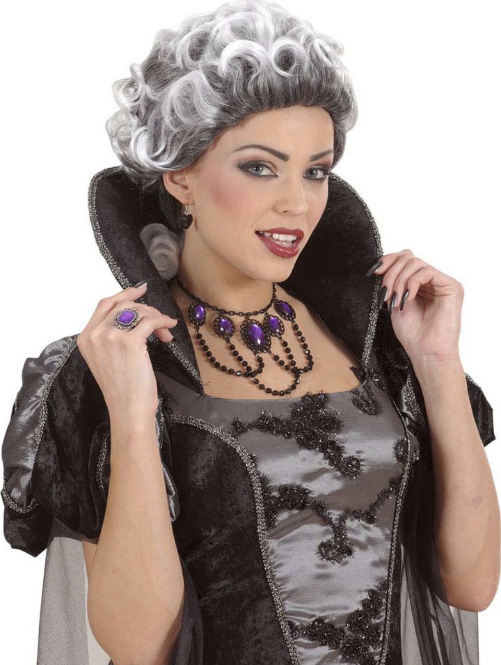 Ras de cou pierres violettes femme Halloween