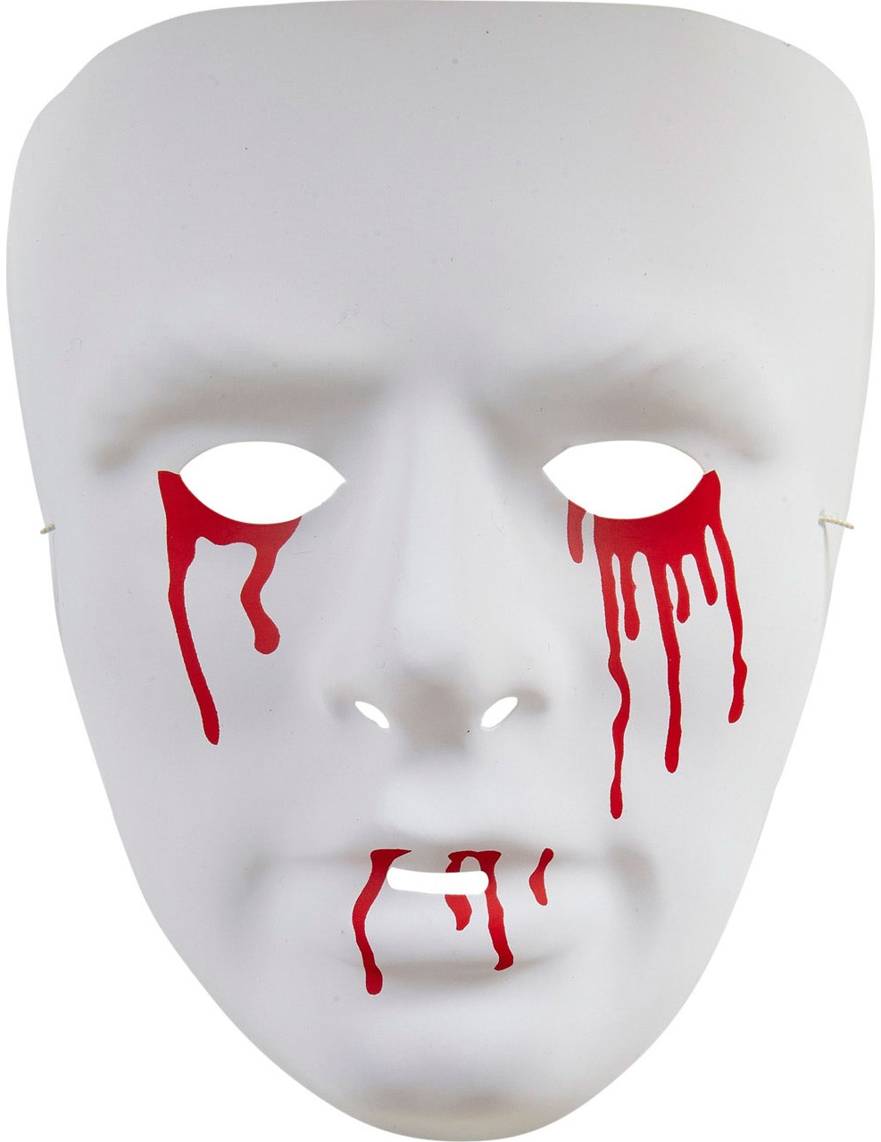 Masque blanc traces de sang adulte