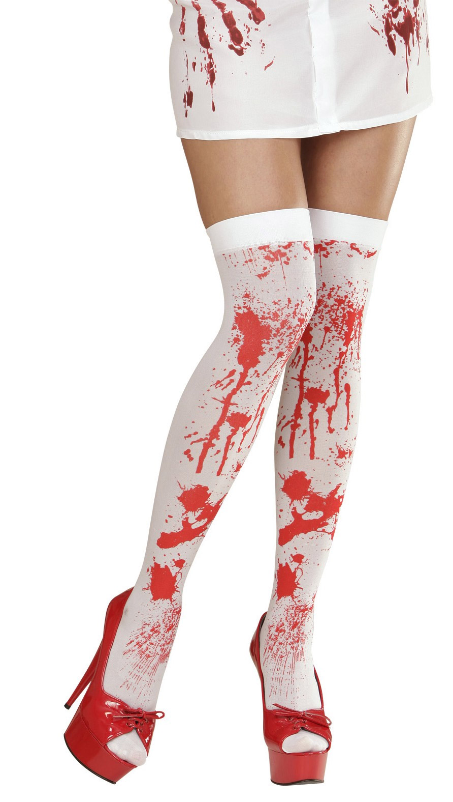 Bas ensanglantés femme Halloween