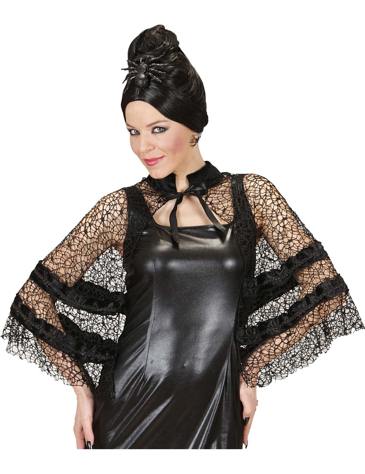 Cape veuve noire femme Halloween
